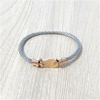 Bracelets bracelets bracelet branchés pour hommes 18K rose plaqué or boucle magnétique de fer à cheval corde en forme de bracelet en forme de bracelet en forme de femme avec des pochettes de bijoux en gros