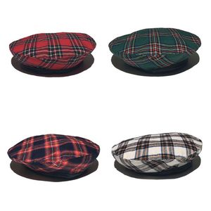 Vintage unisexe mode luxueux femmes été printemps béret dames voyage en plein air Plaid peintre chapeau adulte quotidien béret casquettes