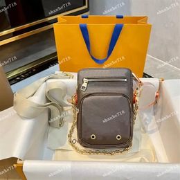 Vintage Vertical Box Trunk Men Women Shoulder Crossbody Tassen Utility Telefoontas Designer Luxe handtassen Vouwen mij Mini Toes Lady Pu240s