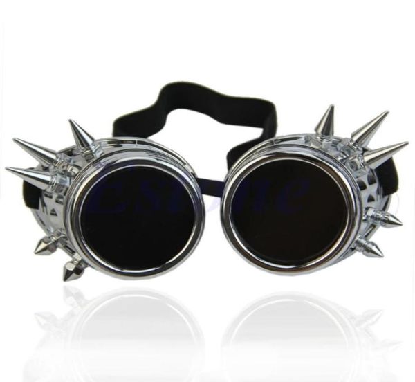 Vintage victorien gothique Cosplay Steampunk lunettes lunettes de soudage Punk Q1FA7889368