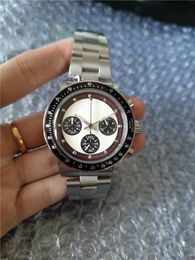 Vintage horloge eeuwigdurende Paul Newman VK63 beweging quartz stopwatch mannelijke klok roestvrij staal herenhorloges 37 mm horloges R822159