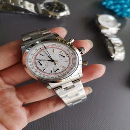 Montre Vintage perpétuelle Paul Newman VK63 mouvement Quartz chronomètre mâle horloge en acier inoxydable hommes montres 37mm montres R86323v