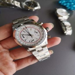 Vintage Watch Perpetual Paul Newman VK63 Mouvement en quartz Horloge masculine Horloge en acier inoxydable Hommes montres sur 37 mm R86281G