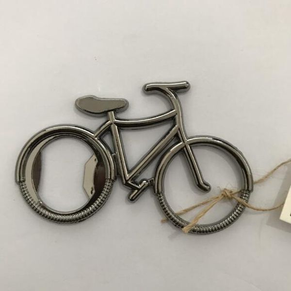 obsequios de obsequios de favores de bodas vintage: abridor de botellas de bicicleta 