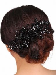 cabezal de boda vintage 6 techas de color rhineste accesorios para el cabello fi peine de cabello hecho a mano tiara fiesta para mujeres s1dv#