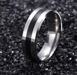 Couleur en or blanc vintage 316L Ring en acier inoxydable Bijoux pour hommes pour femmes Band de mariage Male Ring For Lovers G158090439