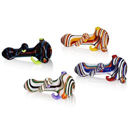 Vintage Pruik Wag Hand Pipe Glass Pipe Bong Water Hookah Smoking Pipe Original Glass Factory Made kan klantlogo plaatsen door DHL UPS CNE