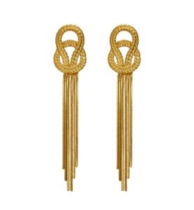 Femmes vintage boucles d'oreille en métal Chaîne Moucles d'oreilles pour femmes pour femmes bijoux punk chaîne d'or Tassel Pendre Gothic Brincos Femme9141654