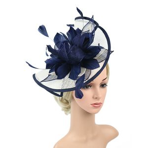 Vintage vrouwen fascinator clip dames dagraces bruiloft feest banket bruids tiara hoofddeksel j0113 208G