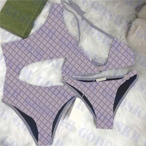 Gucci Prada Louis Vuitton Burberry Versace Fendi Вы Vintage para mujer Bikini traje de baño de playa Sexy hueco mujeres trajes de baño diseñador traje de baño hermana Bikinis Set'