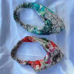 Vintage Womens Designer HairJewelry Merk Letter Haar Elastiekjes Vogue Vrouwen Luxe Print Hoofdband Haarbanden Headwrap Haren Accessoire