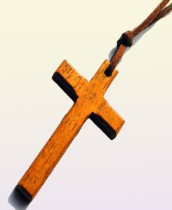 Vintage houten hanger ketting dames Christus Jezus trui ketting heren handgemaakt snijwerk stijlvol 12pcs5445110