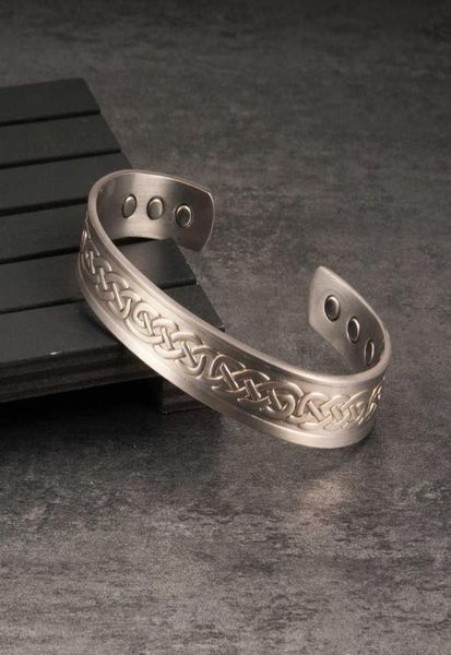 Bracelets vikings vikings hommes bracelets de bracelet réglable en cuivre pur