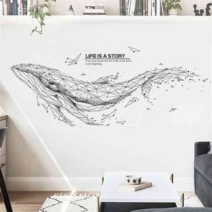 Vinyl decoratieve muurstickers home decor woonkamer decoratie accessoires decoratieve vinyls decals voor slaapkamer muren stickers 210914