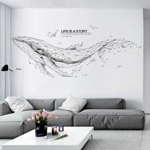 Vinyl decoratieve muurstickers home decor woonkamer decoratie accessoires decoratieve vinyls decals voor slaapkamer muren stickers 210705