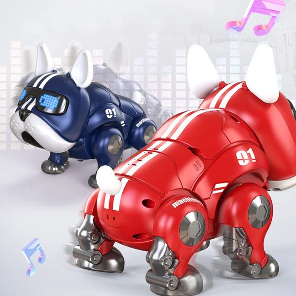 Perro violento robot sensor táctil juguete eléctrico niños inteligente mascota virtual 231228