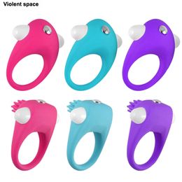 Violent espace 2 Style 3 Couleurs Vibrant Cock Ring Retarder L'éjaculation Pénis Anneau Sex Toys pour Hommes Sextoy Cockring Anel Peniano