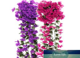 Violette Kunstbloemen DIY Deurlatei Spiegel Bloem Wijnstok Kunstmatige Groene Plant Zijde Nepbloem voor Bruiloft Huisdecoratie1809277
