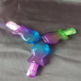 Vioolgradiënt alcohollamp Glas Bongs Accessoires Glas Rookpijpen Kleurrijke Mini Multi-Color Handpijpen Beste Lepel Glas