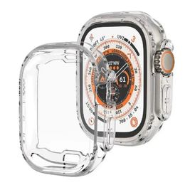 VIP Tamaño de 49 mm para Apple Watch Ultra 2 Series 8 9 49 mm IWatch Marine Strap Smart Watch Sport Wiring Carding Caja de carga de carga Capa protectora de protección para iPhone 15 Pro Max