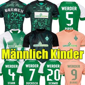 22/23 Werder Bremen Third Special Soccer Jerseys Marvin Ducksch Leonardo Bittencourt 2023 FRIEDL PIEPER FOOTBALL CHEMISES THAÏLANDE QUALITÉ Hommes Enfants Kits