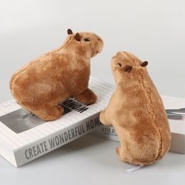 18 cm simulatie dier capybara pluche speelgoed schattige capybara plushie poppen gevuld zachte dieren kinderen speelgoed kinderen peluche