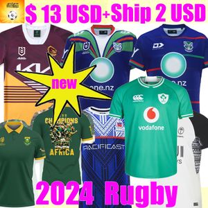 Rugbyshirts 2024 Ierland POLO Australië Warrior Schotland Fiji HOME SHIRT 23 24 Zuid-Afrika Jaguar Home Away rugbyshirt RWC Jersey