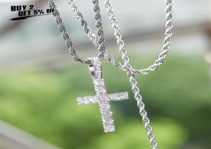VIP Pico Harvey Cross Pendant ketting Micro Pave AAA Cubic Zirconia Stones For Gift Hip Hop Jewelry 2106167648399