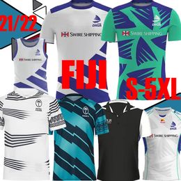 21/22 FIJI maillots de rugby à domicile Sevens Shirt qualité thaïlandaise 2021 2022 Fiji National 7's Rugby Jersey Tuvaca Vilimoni Masiko Wesia Napolioni champion NRL 5XL Training