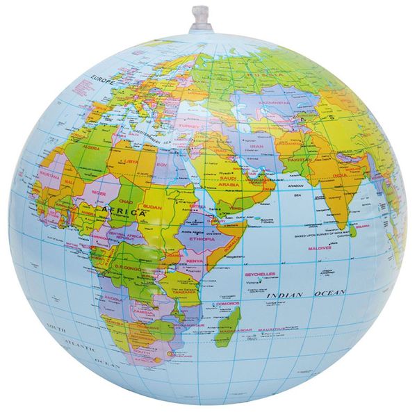 16Inch Globe Blobe World Terre Map Océan Ball Géographie Géographie Apprentissage Étudiant éducatif Globe Kids Learning Geography Toy