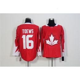 VipCeoMit Coupe du monde de hockey 2016 Maillots pour hommes 16 Jonathan Toews 19 Joe Thornton 28 Claude Giroux 31 Carey Price 37 Patrice Berg eron Jersey S-3XL