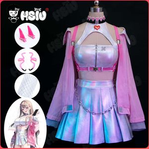 Viper Cosplay Costumes perruque jeu Godin Van victoire Nikke Cosplay Hsiu Sexy Roze paillettes jupe courte cosplay