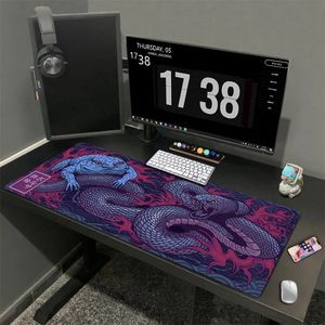 Alfombrilla de ratón Viper para ordenador portátil, alfombrilla para teclado y ratón XXL 800x300 900x400 1000x500mm, alfombrilla grande para ratón para juegos, decoración para jugadores, DeskMat 240105