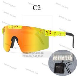 Viper Sunglasses 2024 Nouveaux vipères originales Sport Google Tr90 Lunettes de soleil polarisées pour hommes / femmes Eyewear à vent d'extérieur 100% UV Mirored Lens Gift FD7