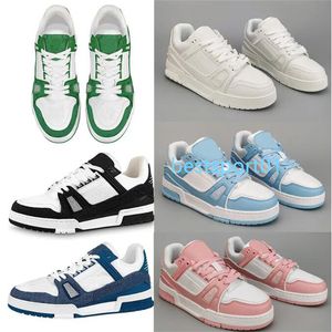 Virgil Designer Casual Chaussures Abloh Cuir de veau Blanc Vert Rouge Bleu Lettre Superpositions Plate-forme Bas Mocassins Plate-forme Baskets Baskets De Mode En Plein Air B33