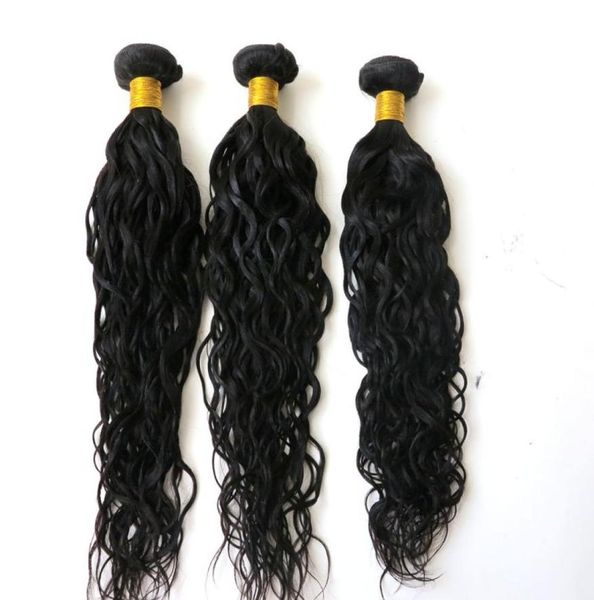Cheveux brésiliens vierges Bundles cheveux humains tisse des trames de vague naturelle 834 pouces 100 cheveux de vison mongol indien indien non transformés E1373799