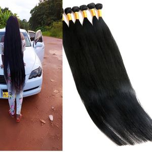 Cheveux humains vierges Bundles cheveux brésiliens tisse non transformés 8-40 pouces trames indien péruvien malaisien vison Extensions de cheveux humains