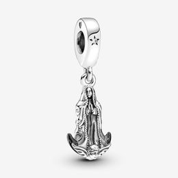 Vierge de Guadalupe Motif Dangle Charms Fit Original Bracelet à breloques européen 925 en argent Sterling mode femmes bijoux accessoires