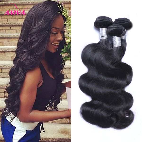 Virgin Weave 8a Péruvien Indien Malaisien Cambodgien Brésilien Bundles Droit Lâche Profonde Vague De Corps Bouclés Naturel Extensions Humaines