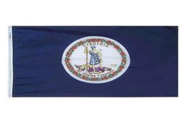 Virginia Flag State of USA Banner 3x5 ft 90x150cm State Flag Festival Party Gift 100d Polyester intérieur extérieur imprimé Sell6857019