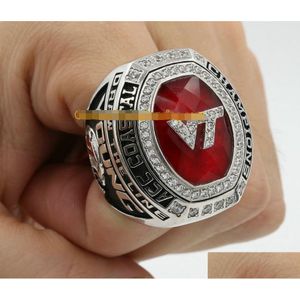 Anillo de campeonato de campeones costeros de Virginia Tech Hokies Acc con caja de presentación de madera Recuerdo Hombres Fan Regalo 2023 Venta al por mayor Drop Deliver Dhvon