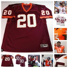 Virginia Tech Hokies Voetbalshirt 31 Jason Abbey 61 Braelin Moore 18 William Watson III 30 Krystian Williams 86 Nick Gallo 24 Jaden Keller 1 Lovett 26 Jalen Stroman