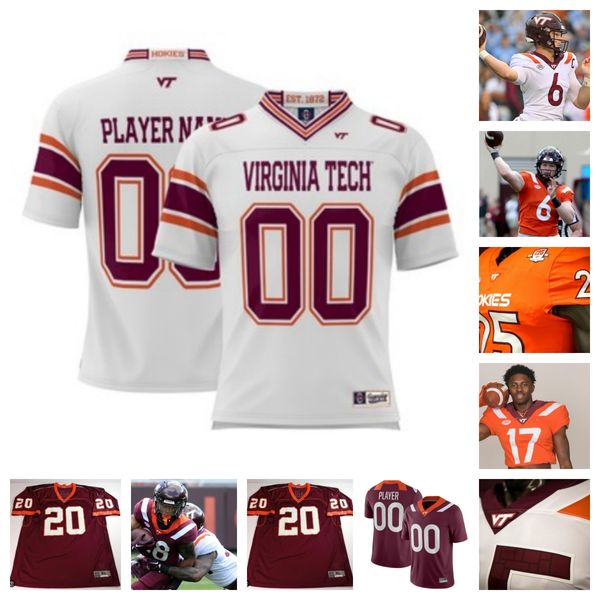 Maillot de football Virginia Tech Hokies 64 Lance Williams 0 Ali Jennings 12 Stephen Gosnell 17 Wittke 18 Mose Phillips III 0 Pheldarius Payne 53 Will Johnson 24 Thomas