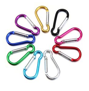 Virson 10 stuks aluminium karabijnhaak sleutelhanger clip outdoor camping sleutelhanger karabijnhaak waterfles reisset klimmen accessoire3265935