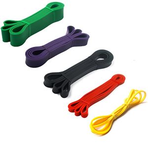 Virson kleurrijke 5 size yoga riemweerstand banden gym huizenoefening vrouwen yoga spanning elastische rubberen band voor mannen