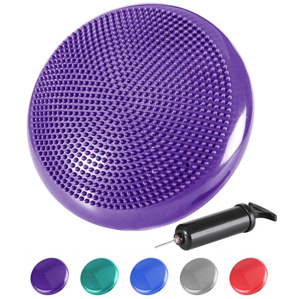 Virson inflable masaje de yoga Yoga Mat colorido bola de masaje cojín amortiguador de aire de la bomba con gimnasio en casa bola del ejercicio