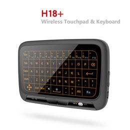 Teclado virtual de 5,3 pulgadas de gran tamaño, 2,4 GHz, Panel completo inalámbrico, panel táctil, retroiluminación para Android, Google TV Box, tableta portátil