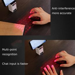 Clavier de projection Laser virtuel projecteur tactile sans fil claviers de téléphone pour ordinateur Iphone Pad ordinateur portable avec fonction de souris