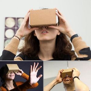 Lunettes de réalité virtuelle Google Cardboard DIY VR Glasses pour écran 5,0