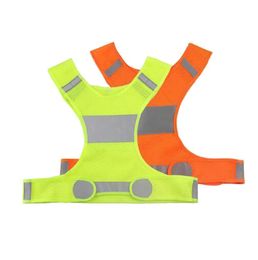 Zichtbaarheid Reflective Vest Outdoor Veiligheid Vesten Fietsen Vest Working Night Running Sports Outdoor Kleding Huiskleding DHL